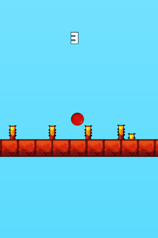 Red Bouncing Ball - Jump Over Spikes screenshot 4