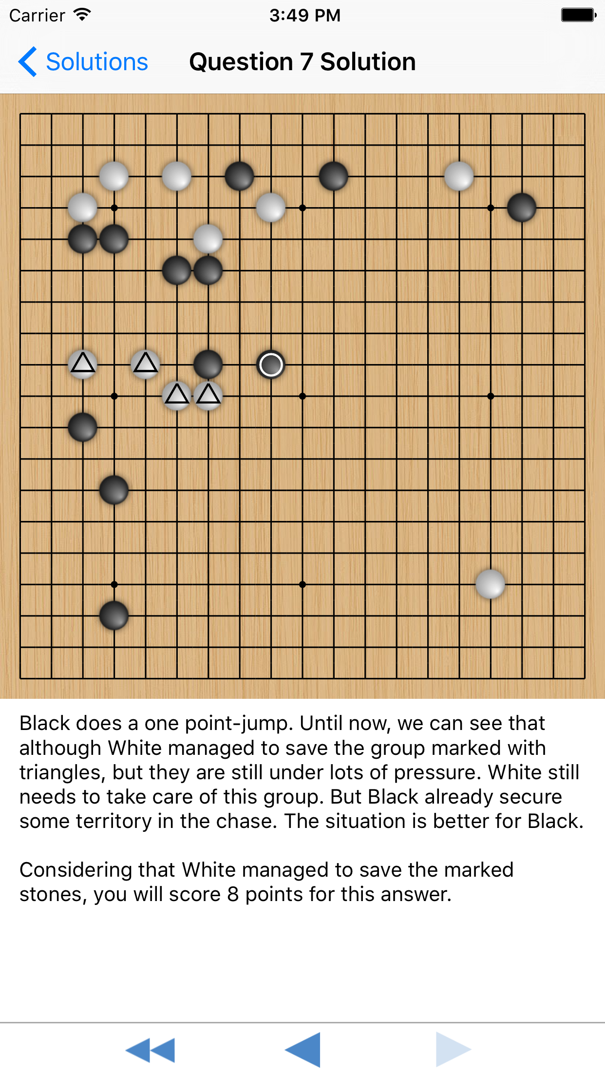 Go Weiqi Baduk Quiz - Problems & Solutions