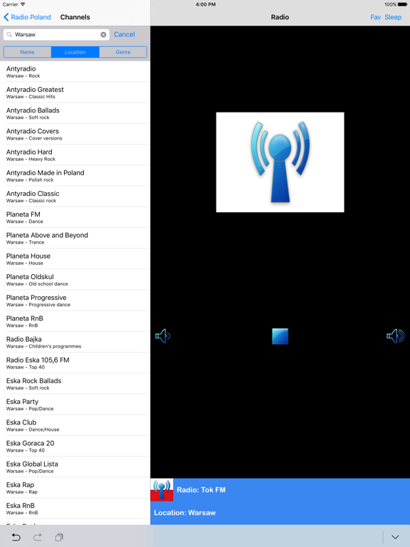 Radio Poland iPad screenshot 4 - Music app