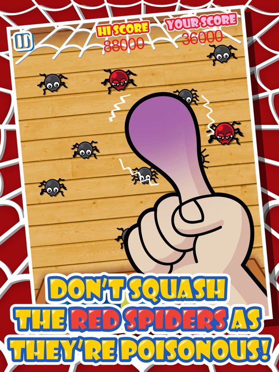 Screenshot #6 pour Spiders Buster - Let's Squash & Smash ! Gogo Greedy Bugs Tapper HD Free