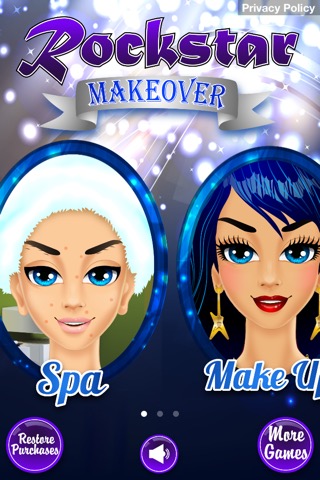 Rockstar Makeover - Girl Makeup Salon & Kids Gamesのおすすめ画像1