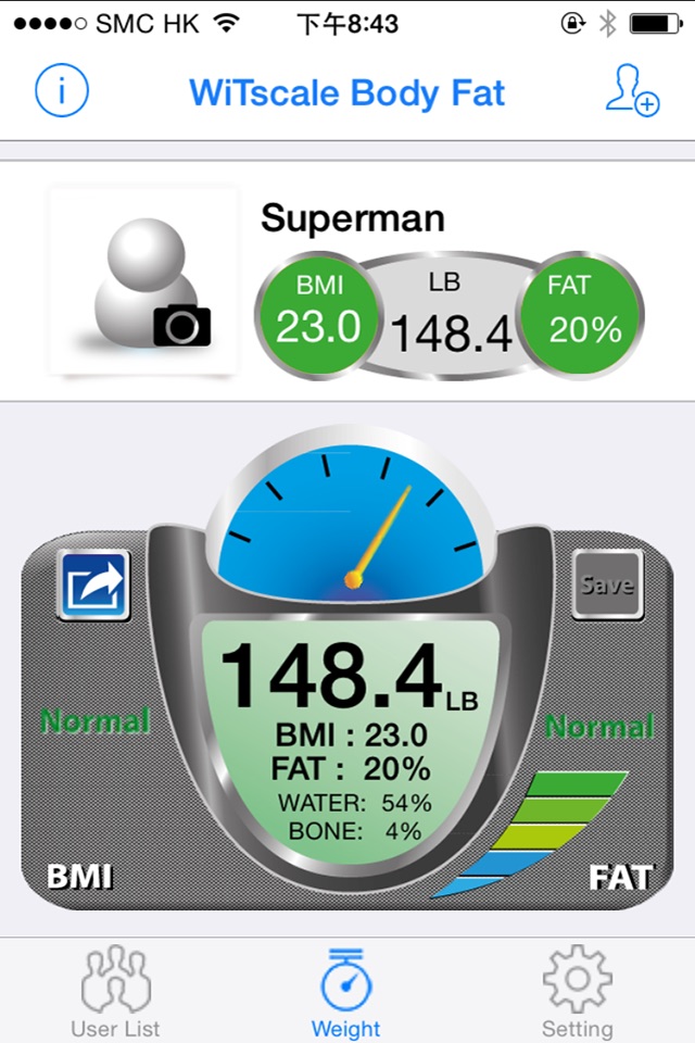 WiTscale Body Fat screenshot 3