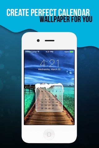 Lock Screen Wallpaper Calendar Maker - Designer Calendar Theme Wallpapers screenshot 4