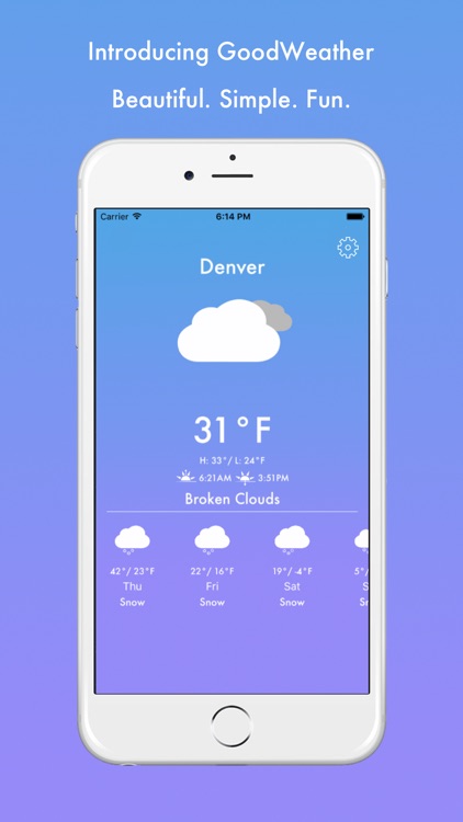 GoodWeather - Temperature Color Weather App screenshot-0