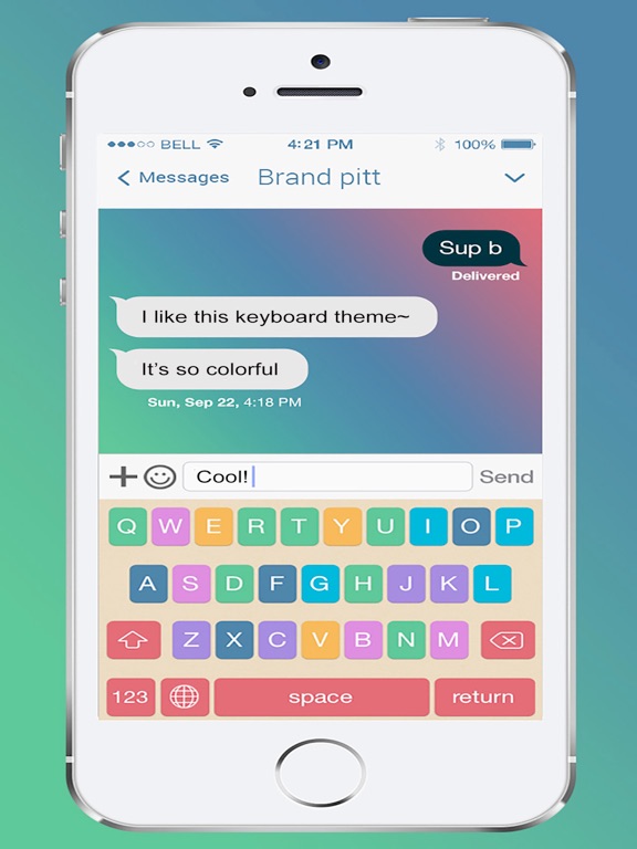 Keyboard Themes Plus - Stylish Keypad Skin with Colorful Background Design iPad screenshot 5 - Utilities app
