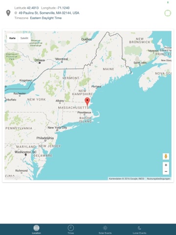 Noonish - discover local solar times.