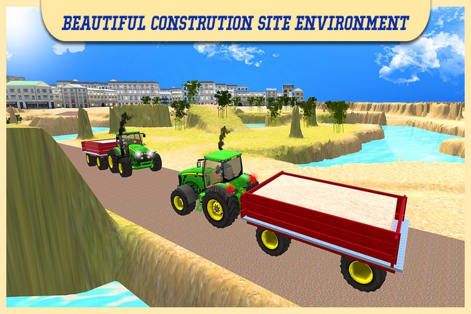 Tractor Sand Transporter Sim screenshot 3