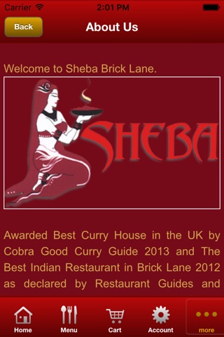 Sheba Brick Lane screenshot 4