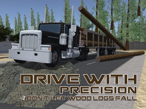3Dロギングトラックの運転手 - この運転シミュレータゲームでメガ貨物貨物自動車を運転のおすすめ画像3