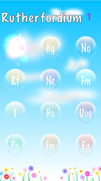 Periodic Table of Elements Bubble Pop Free