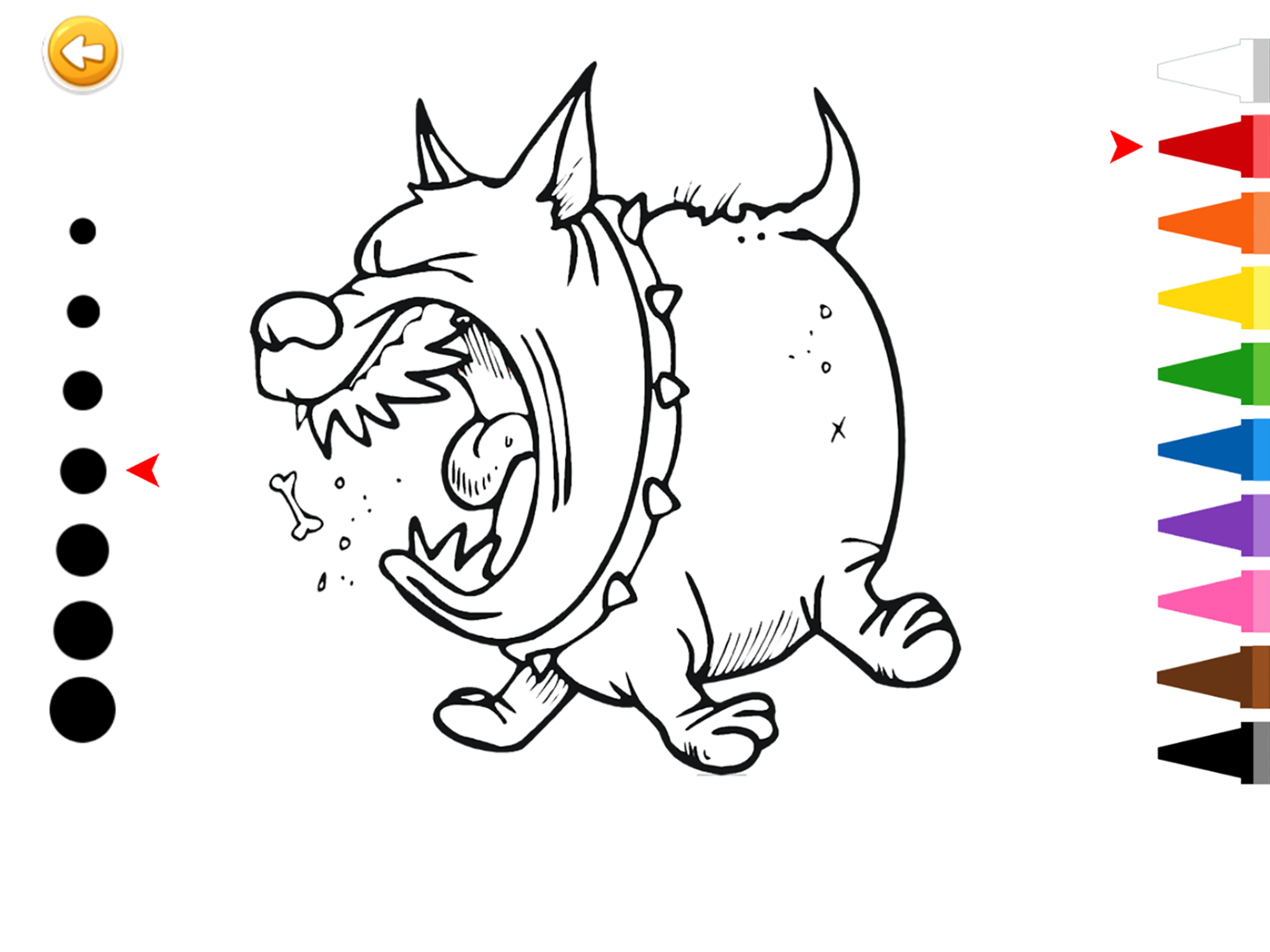Cute Dog Drawings & Finger Coloring Pages for Kids