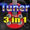Tuner 3 in 1 guitar Ukulele bass Easy