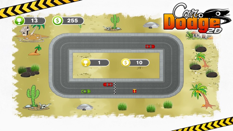 Car Dodge 2D - Real 2 Lanes Car Racing Fun Game screenshot-4