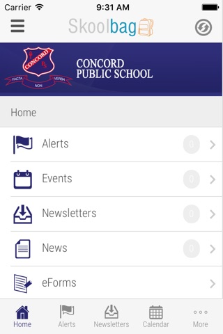 Concord Public School - Skoolbag screenshot 2