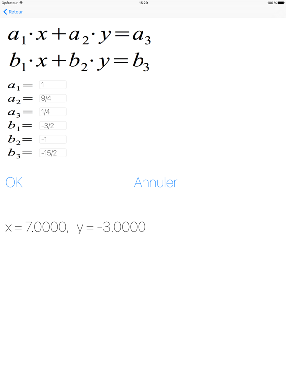 Screenshot #4 pour Systèmes d'equations