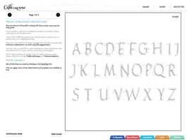 Game screenshot Callicreative App for calligraphy, handwriting, colouring and drawing mod apk
