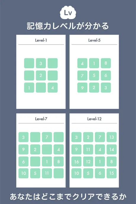 FERMAT, train your memory, free game of training your brain