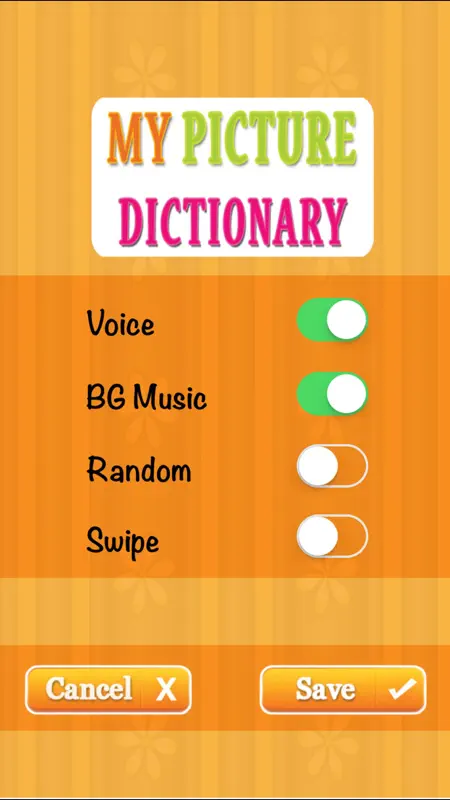 Kids Picture Dictionary : A to Z educational app for children to learn first words and make sentences with fun record tool! screenshot 4 of 4