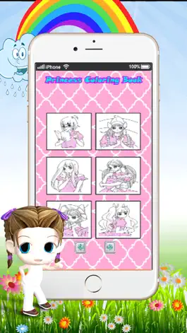 Game screenshot Games Princess coloring pages :  Art Pad Easy painting for little kids mod apk