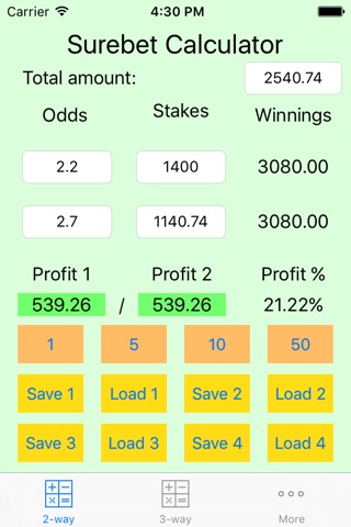 Surebet Calculator Proのおすすめ画像3