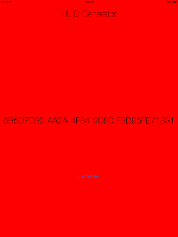 UUID Generator - Easily Generate Random UUIDs iPad screenshot