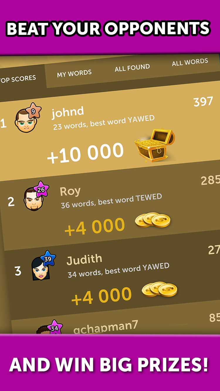 Word Warriors - Realtime Online Word Battles for 2 Players screenshot 3