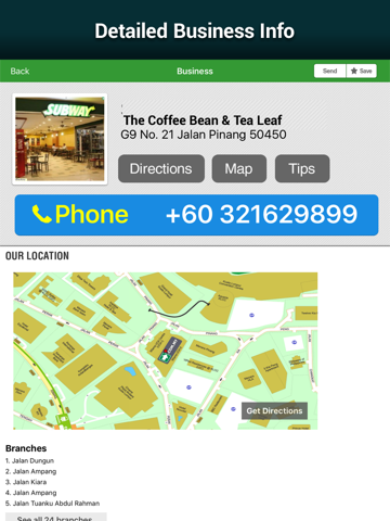 Kuala Lumpur Map (KL Maps) iPad screenshot