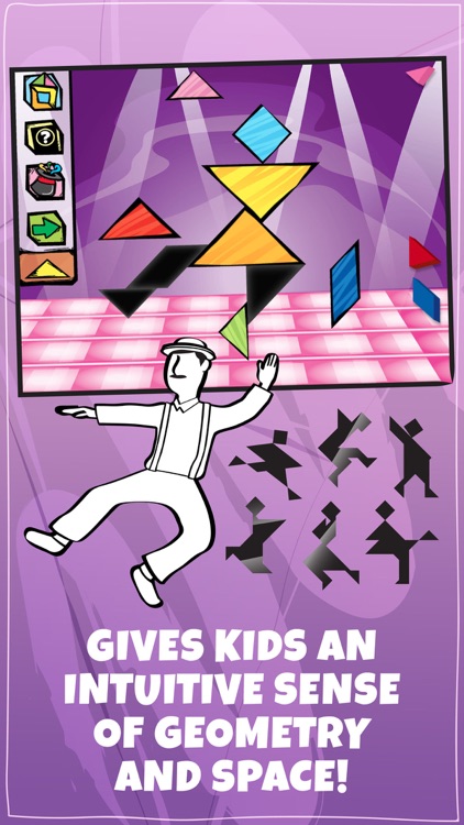 Kids Doodle & Discover: Dance, Tangram Math Puzzle