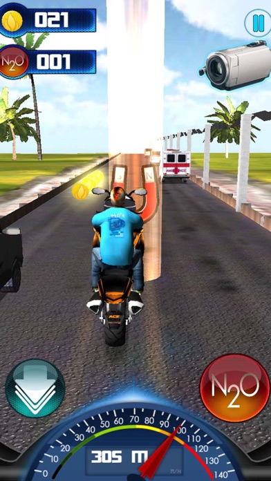 Screenshot #2 pour Moto Bike City Traffic  Speed Race 3D