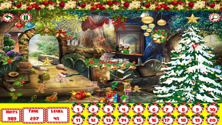 Hidden Objects: Christmas Hidden Numbers