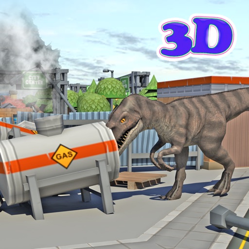 Dino Grand City Destroy 3d Simulator iOS App