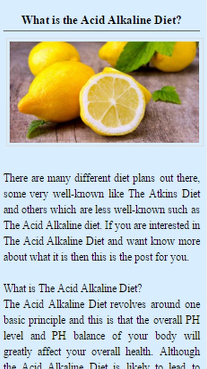 Alkaline Diets