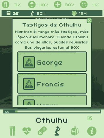 Screenshot #4 pour Cthulhu Virtual Pet