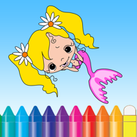 Sea Animals and Mermaid Coloring Book - Drawing Painting Kids
