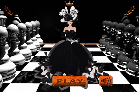 3D Chess Black and White screenshot 2