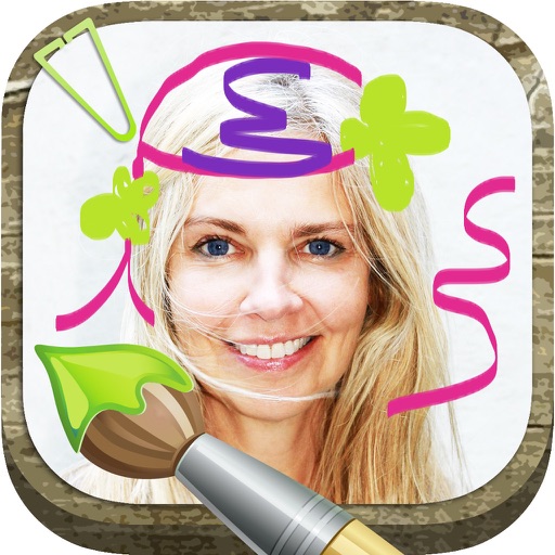 Write and draw in photos icon