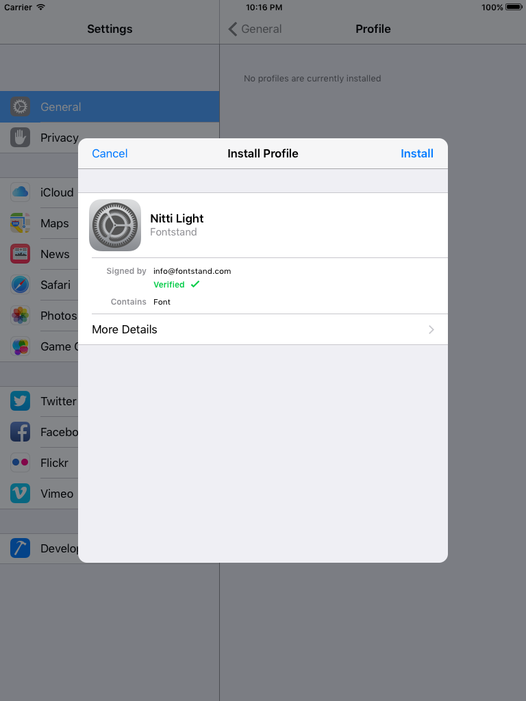 Fontstand screenshot 8