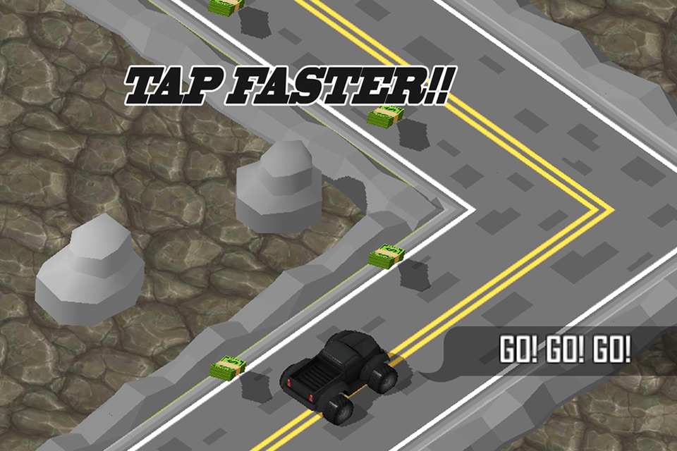 3D Zig-Zag  Offroad Racer -  Escape Asphalt Car with Fast Run Lane screenshot 2