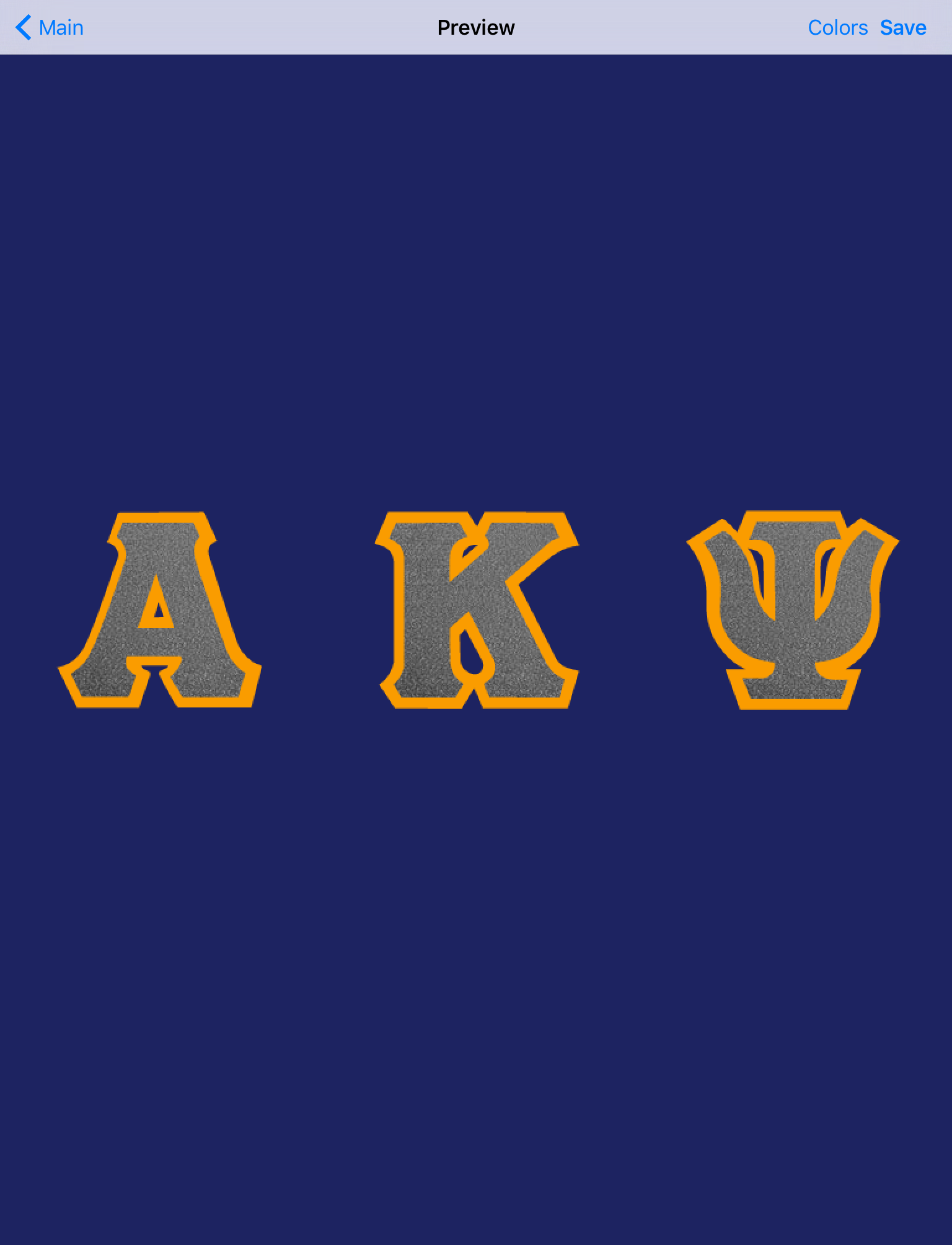 Greek Letter Designer