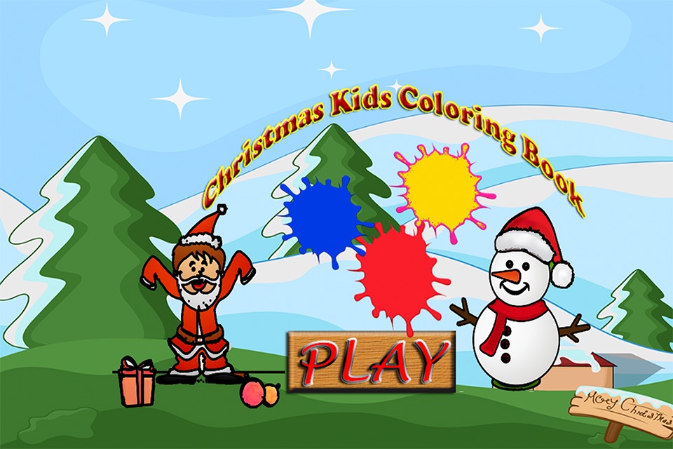 Christmas Kids Coloring Book Crayon free screenshot 2