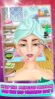 princess wedding salon spa party - face paint makeover, dress up, makeup beauty games! iphone screenshot 1
