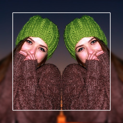 Photo editor, blur background effects, mirror photo app free - Mirror Blur Layout