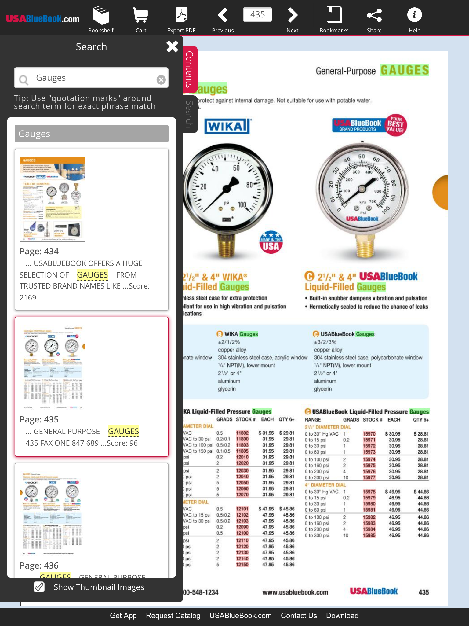 USABlueBook Catalogs