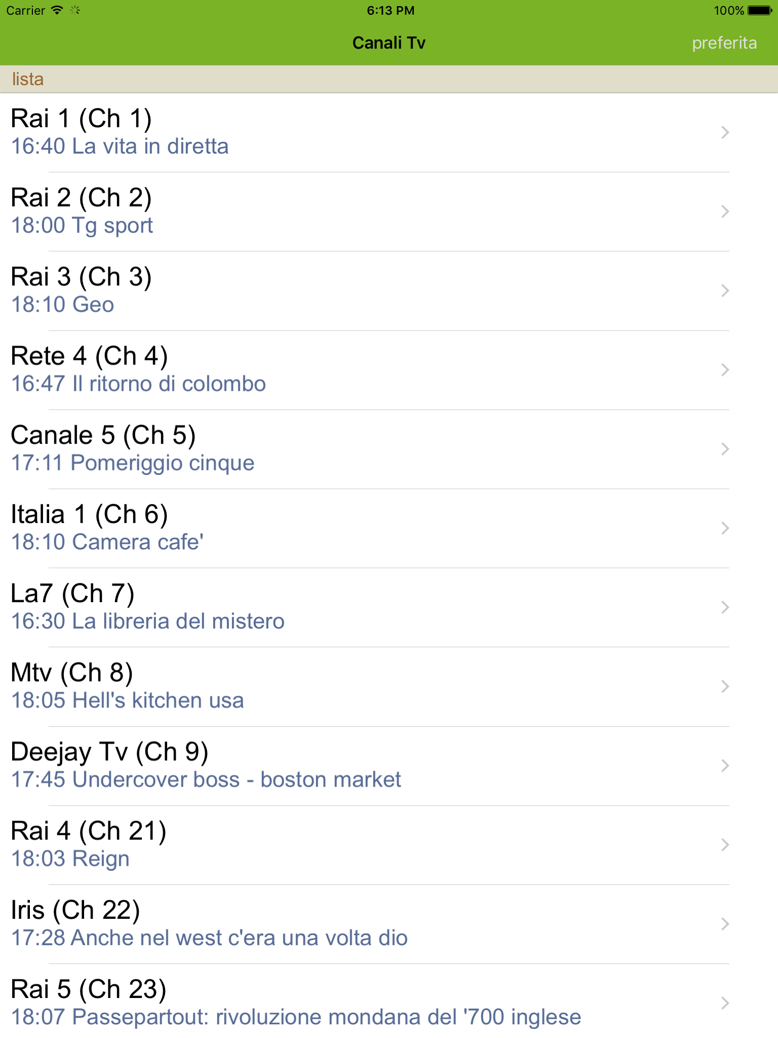 Programmi TV Italia screenshot 4