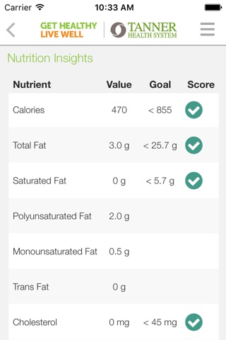 Menu It – Find Healthy Choices with Get Healthy, Live Well screenshot 4