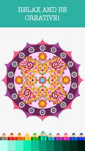 Coloring Books Mandala Adult Games For Relax screenshot #3 for iPhone