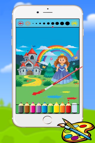 プリンセス城のぬりえは - 子供の無料ゲームのためのドローイングのおすすめ画像3