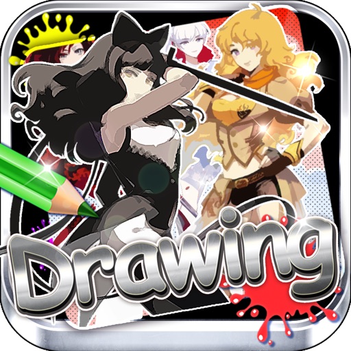 Drawing Desk RWBY : Draw and Paint  Coloring Books Ruby Edition icon