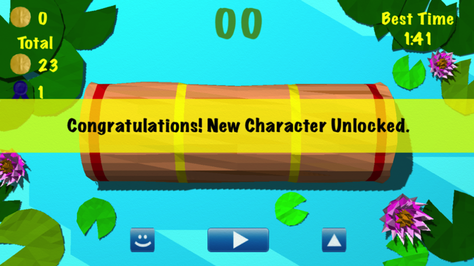 #3. Froggy Log - Endless Arcade Log Rolling Simulator and Lumberjack Game Stay Dry and Dont Fall In The Water! (iOS) Podle: Steve Snyder