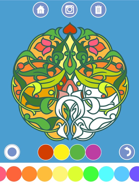 My Coloring Book - Mandala, Tribal, animals and classic ornaments iPad screenshot